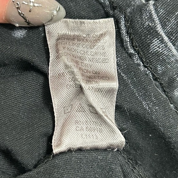 Y2K Whimsigoth Graphic Embellished Top Women's XL Black Crochet Fairy Grunge - Picture 5 of 10